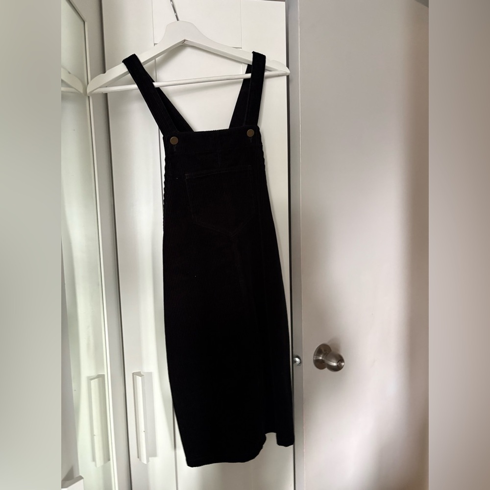Corduroy overall dress